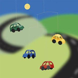 Móviles Flensted para la cuna del bebé coches Móviles Flensted para la cuna del bebé