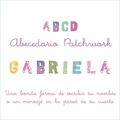 Su nombre con el abecedario Patchwork en vinilo 2492589639 af6c815d53 m Su nombre con el abecedario Patchwork en vinilo