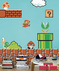2807478113 85609db5be m Super Mario Bros en la pared de los chicos