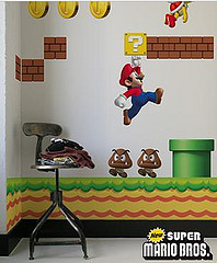 2808326514 1e6014095a m Super Mario Bros en la pared de los chicos