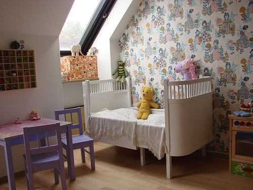 ambiente infantil vin4 Ambientes que inspiran: decorar con papel pintado