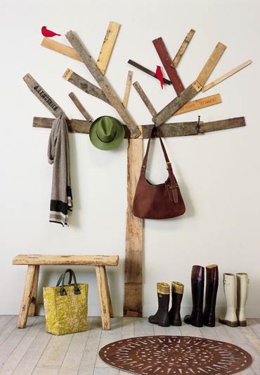DIY: Un rustico árbol perchero arbol erchero DIY: Un rustico árbol perchero