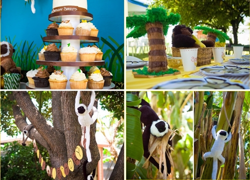 monos1 Una fiesta en la jungla tropical