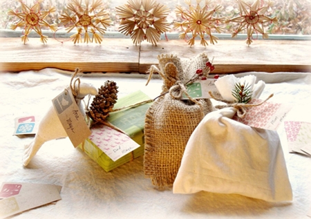 bolsitas regalos Empaquetar los regalos de Navidad, ideas para reciclar