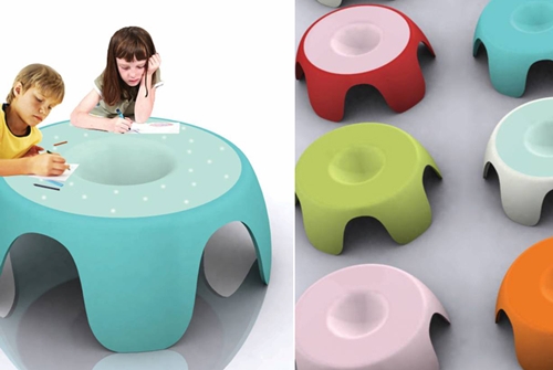 La mesa infantil Mawi, ganadora en los premios Corian de diseño premio corian La mesa infantil Mawi, ganadora en los premios Corian de diseño