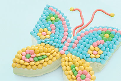 Tarta Mariposa para una fiesta infantil tarta mariposa lacasitos Tarta Mariposa para una fiesta infantil