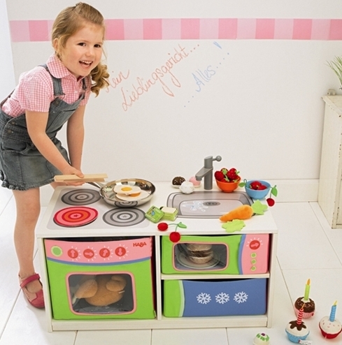 Cocinita infantil convertible en banco cocinita haba Cocinita infantil convertible en banco