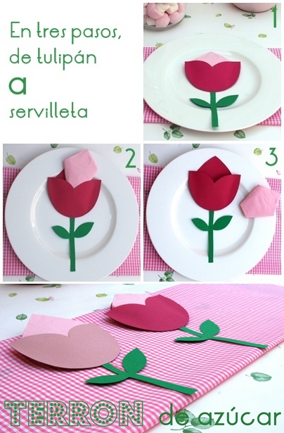 Manualidades con niños... un servilletero tulipán servilletero tulipan Manualidades con niños... un servilletero tulipán
