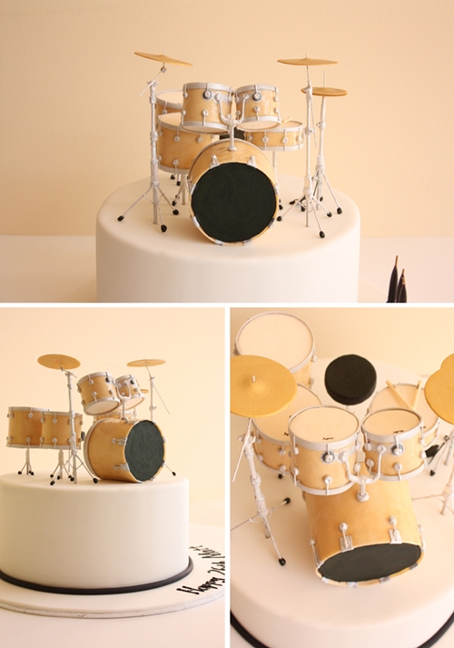 Tarta de Cumpleaños para un teenager tarta de cumpleaños bateria Tarta de Cumpleaños para un teenager