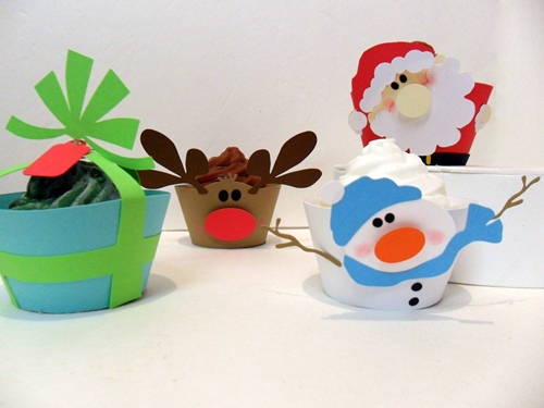 moldes cupcake de navidad Moldes de Cupcakes para Navidad