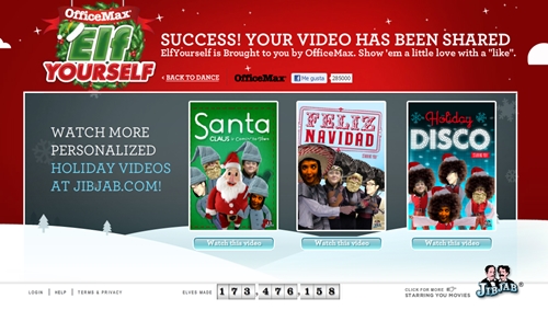 video felicitacion navideña Elf Yourself, Vídeos para felicitar la Navidad de forma divertida.