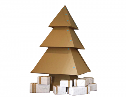 arbol navidad Haz tu propio Árbol de Navidad con cartón y un toque de Makedo