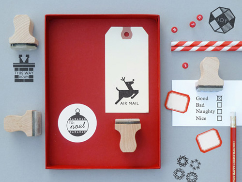 sellos navideños Decora tus postales y documentos con estos sellos navideños.