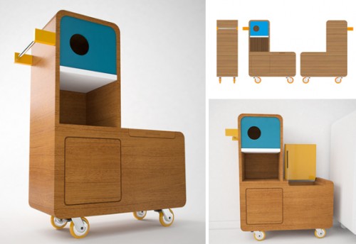 Mueble almacenaje para niños Mueble almacenaje para niños 500x344 Quackie, un patito multiusos